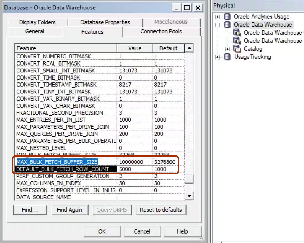 Description of ceal_database_odw_settings.jpg follows Description of ceal_database_odw_settings.jpg follows