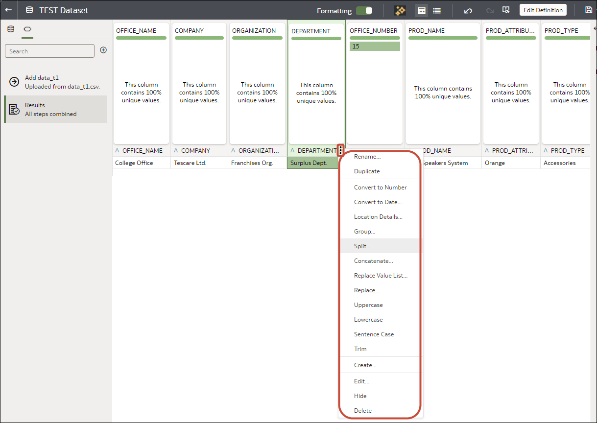 Description of column-options-menu.png follows