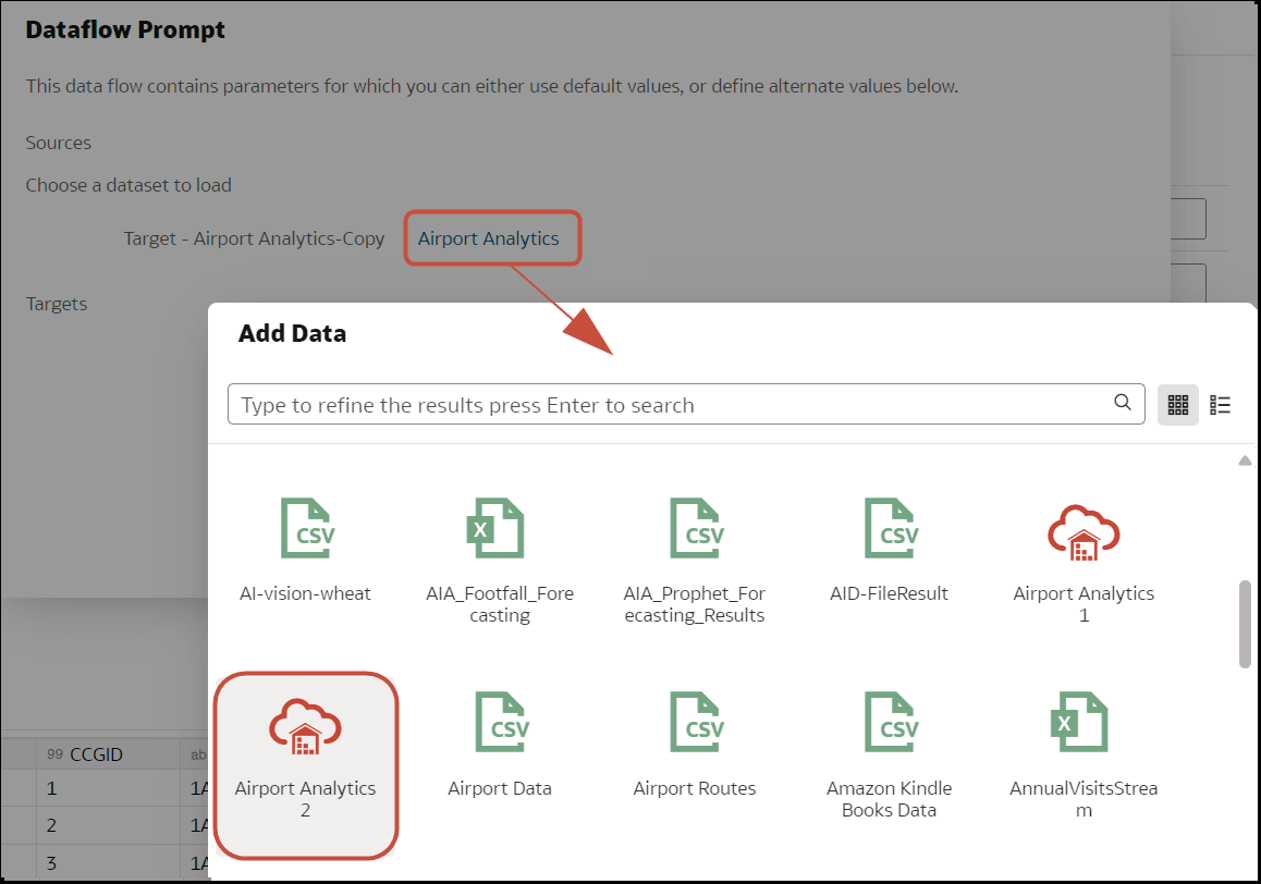 Description of data-flow-prompt.png follows