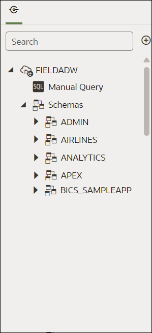 Description of data_set_editor_connection_pane.png follows Description of data_set_editor_connection_pane.png follows