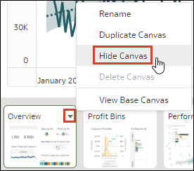 Hide canvas option