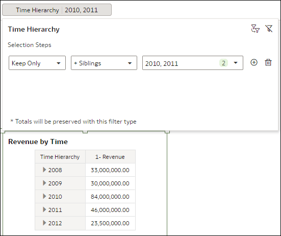 Description of selection_steps_lvlhierarchy_ex_members_siblings.png follows