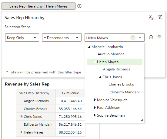 Description of selection_steps_pchierarchy_ex_members_descendants.png follows