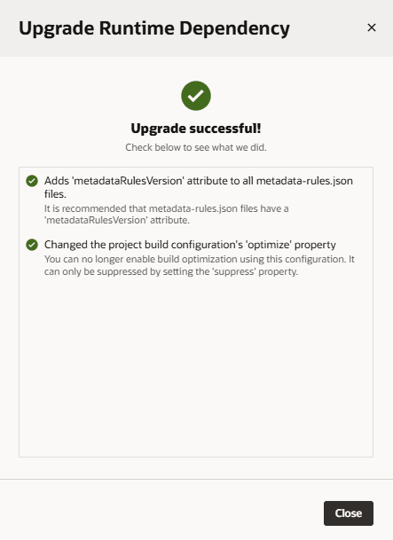 Description of upgrade-success.png follows Description of upgrade-success.png follows