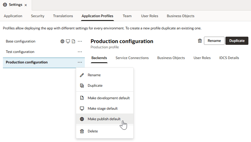 Description of vb-app-profiles-prod-config.png follows Description of vb-app-profiles-prod-config.png follows