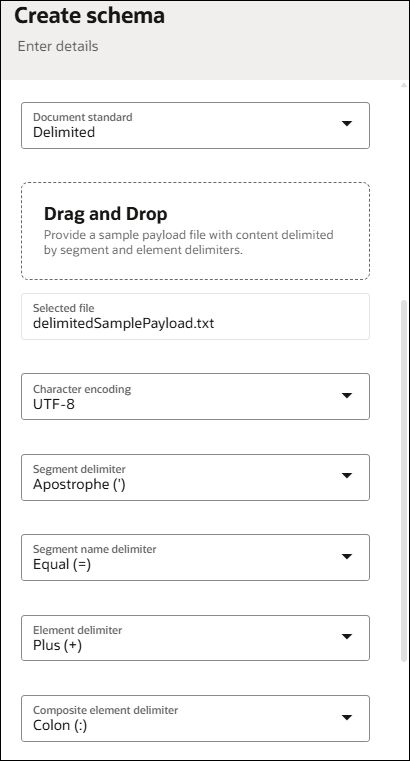 Description of delimited-create-schema.png follows