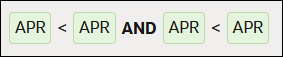 The switch action routing rule is shown: APR < APR AND APR < APR. The switch action routing rule is shown: APR < APR AND APR < APR.