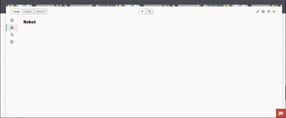 Robot page is blank in a project