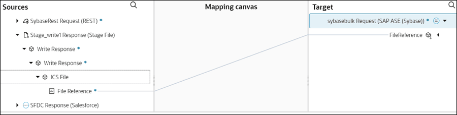 The source File Reference element is mapped to the FileReference target element.