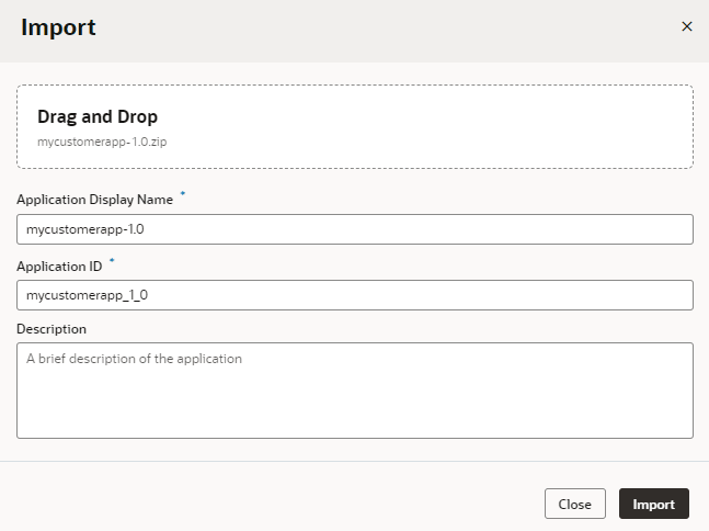 Description of import-application-select.png follows Description of import-application-select.png follows