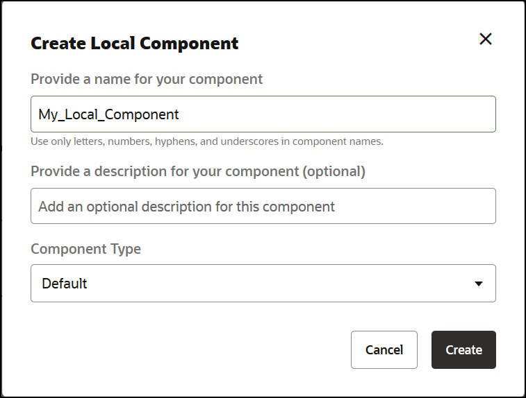 Description of createlocalcomponent.png follows