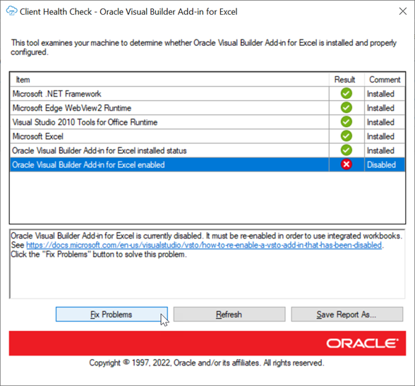 Description of client-health-check-tool.png follows Description of client-health-check-tool.png follows
