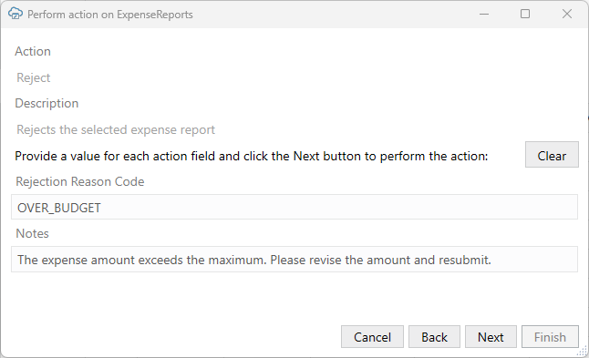 Description of perform-action-wizard-default.png follows Description of perform-action-wizard-default.png follows