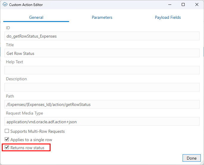 Description of row-status-custom-action.png follows Description of row-status-custom-action.png follows