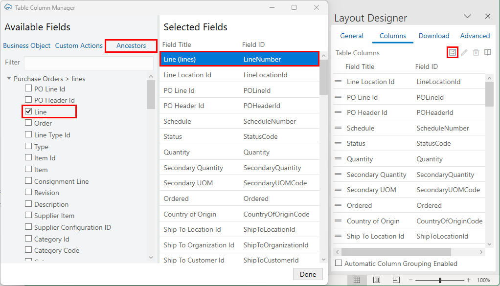 Description of dependentlayout_ancestorcolumn.png follows