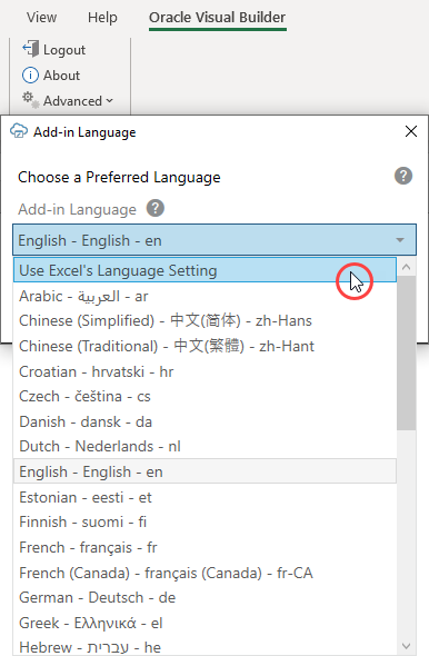 Description of excel-choose-lang.png follows Description of excel-choose-lang.png follows