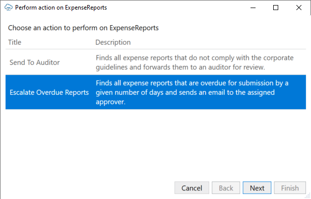 Description of perform-action-wizard1.png follows Description of perform-action-wizard1.png follows