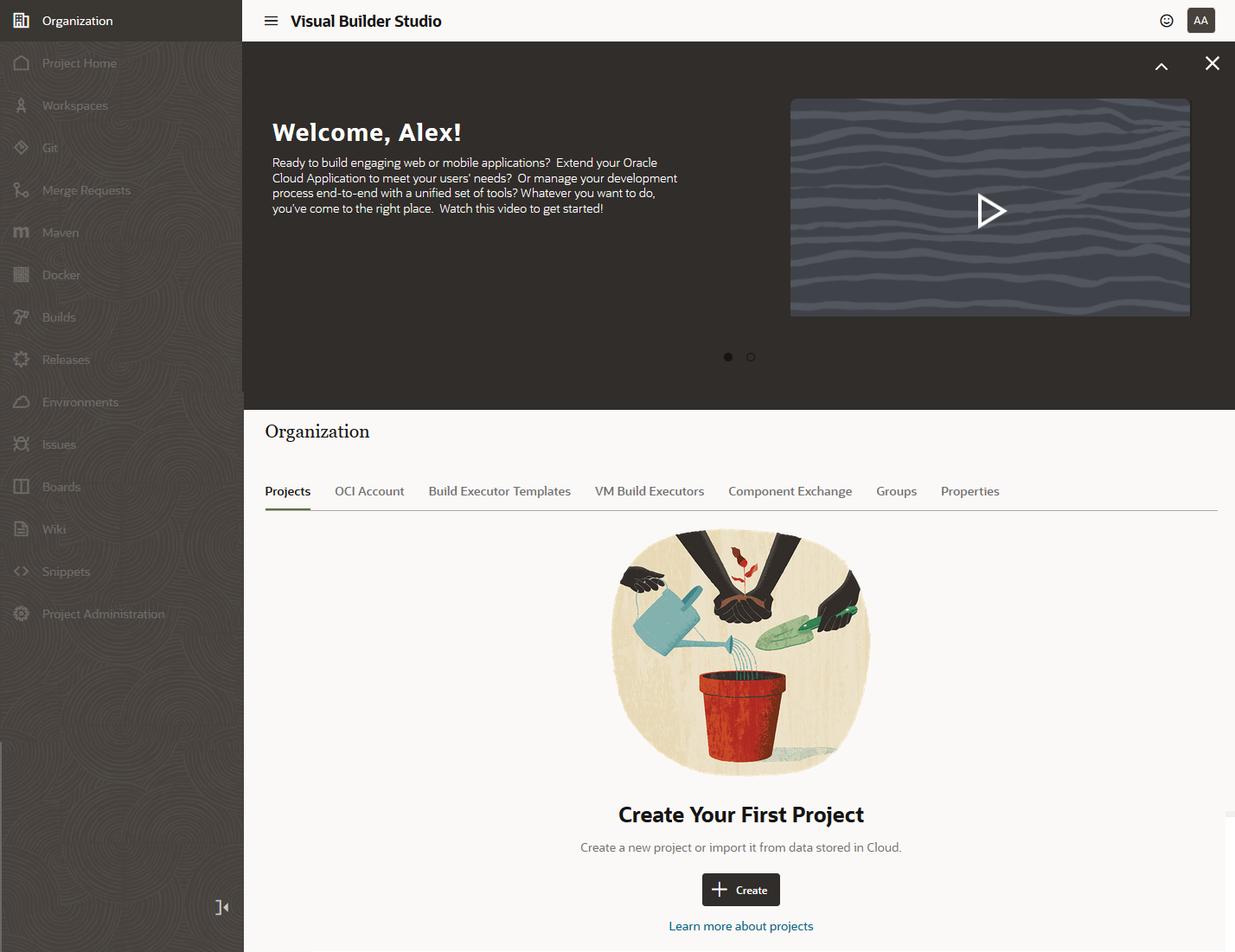 Description of organization_page_firstaccess.png follows Description of organization_page_firstaccess.png follows