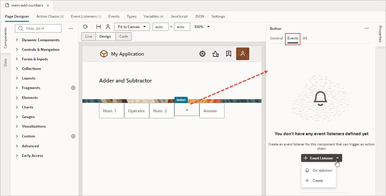 Description of jsac-equals-button-events-tab1.jpg follows Description of jsac-equals-button-events-tab1.jpg follows