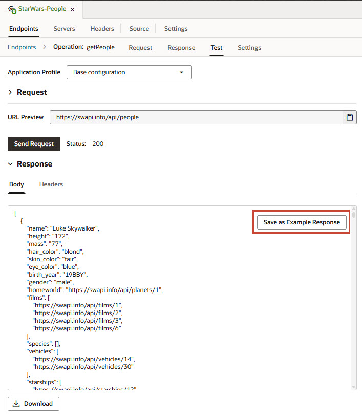 Description of jsac-service-connection-test-tab1.jpg follows