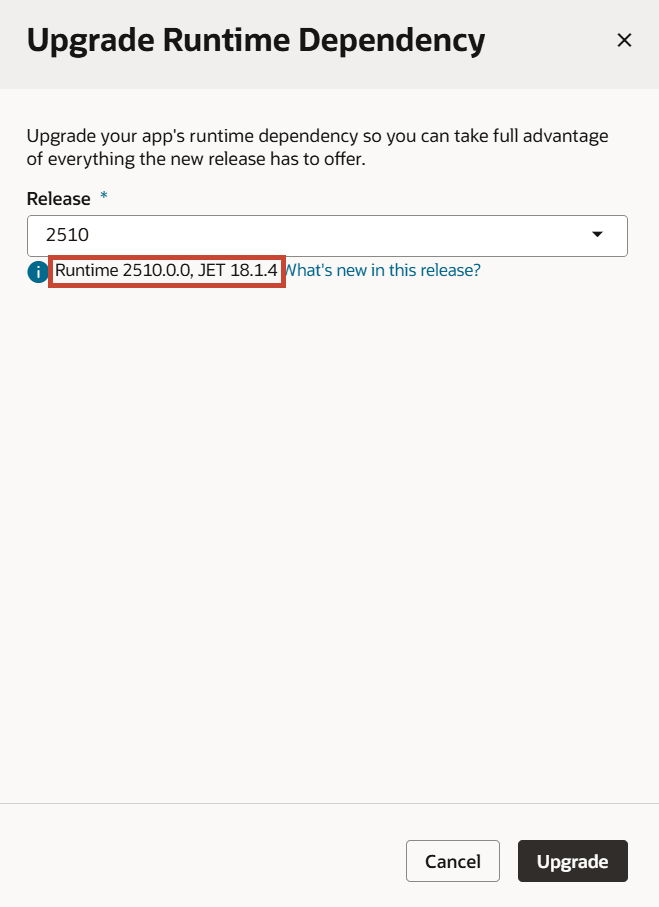 Upgrade Runtime Dependencies