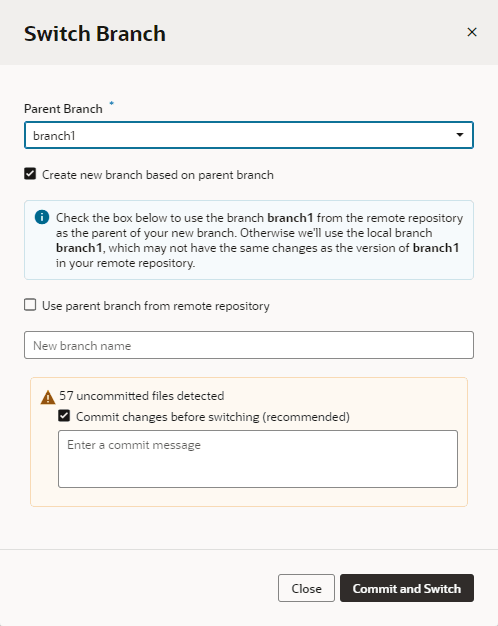 Description of switchbranchandcommit1.png follows