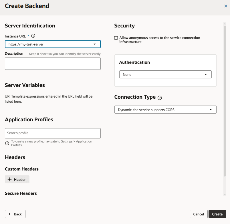 Description of create-backend-details-vis-apps1.png follows