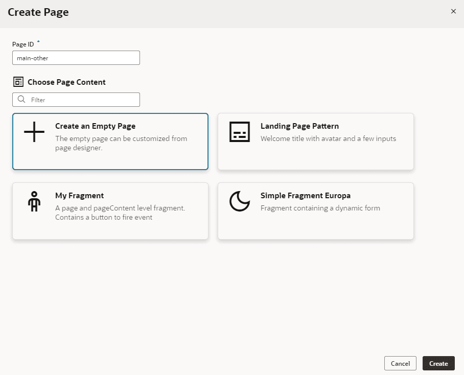 Description of create-page-fragment.png follows