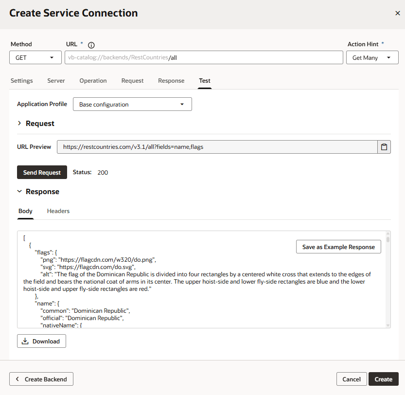 Send Response Dialog