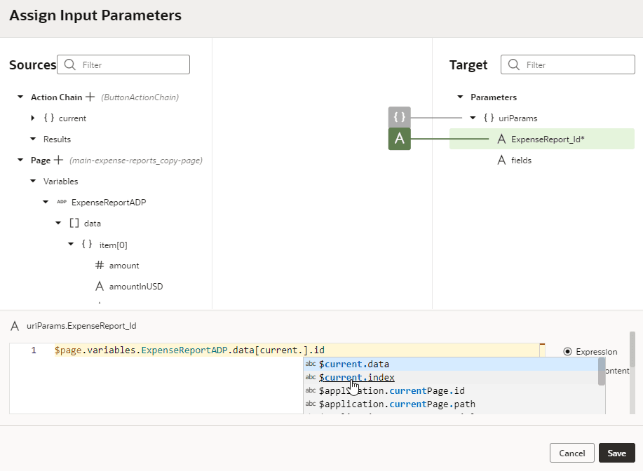 Description of foreach-assignparams-currentindex.png follows