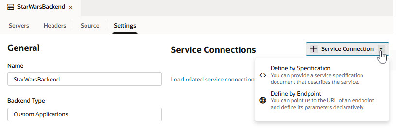 Description of jsac-service-connection-button1.jpg follows