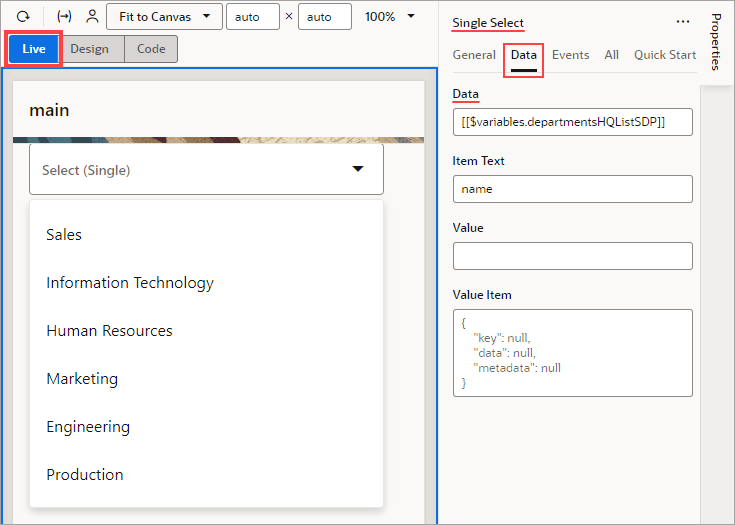 Description of sdp-single-select-live.png follows
