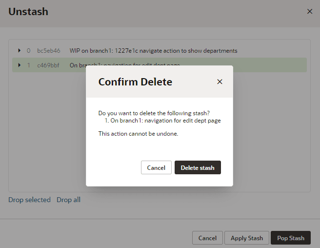 Description of stash-delete1.png follows