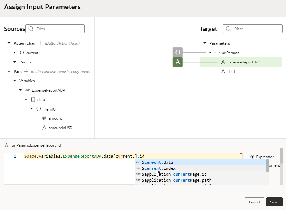 Description of foreach-assignparams-currentindex.png follows