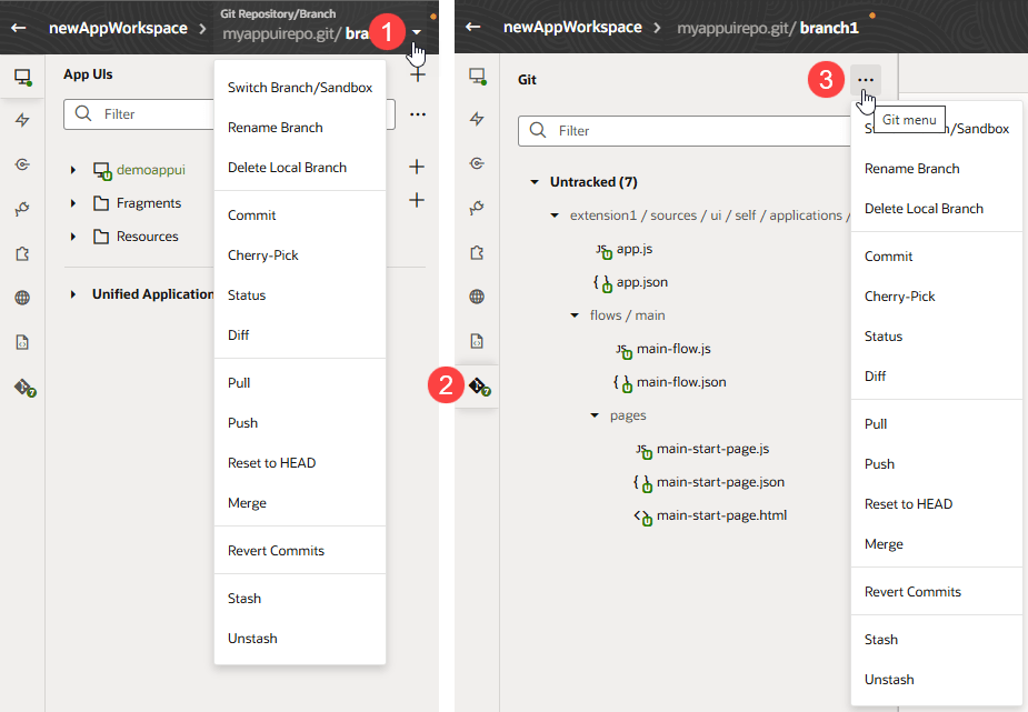 Description of gitmenuandpanel1.png follows Description of gitmenuandpanel1.png follows
