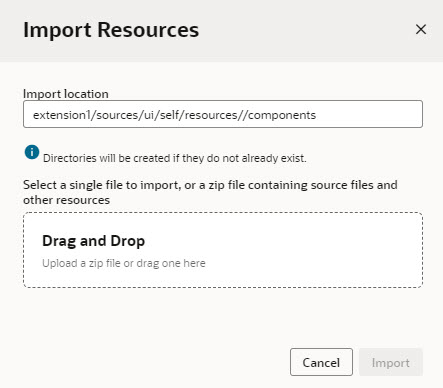 Description of import-component-nav-drag-drop.jpg follows