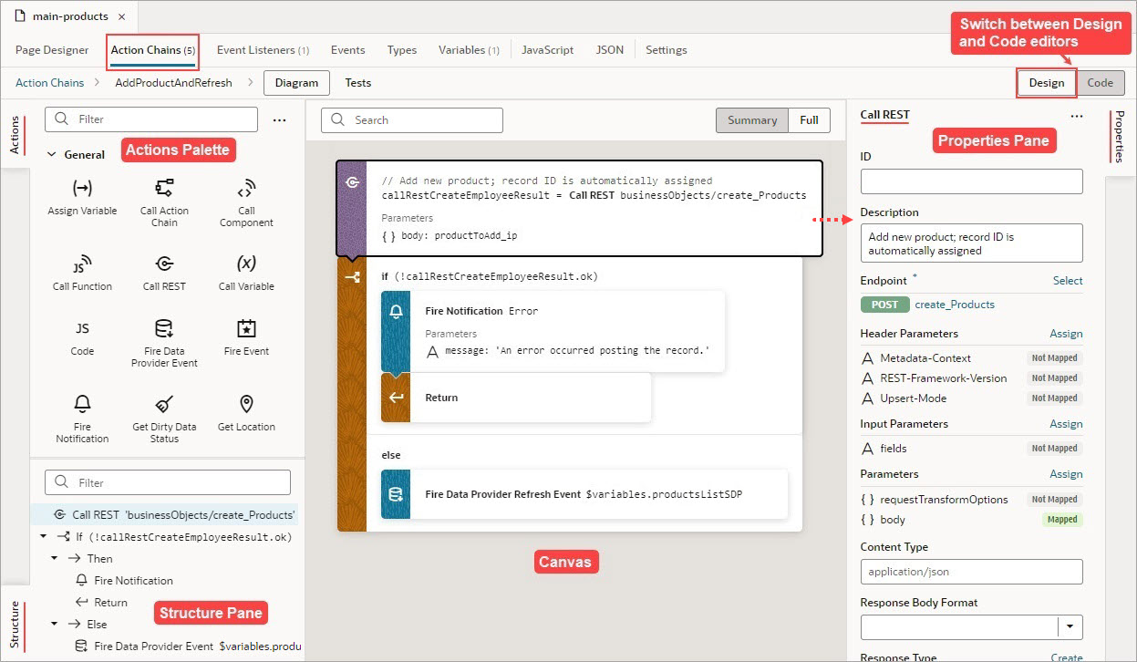 Description of jsac-action-chain-editor-overview1.jpg follows