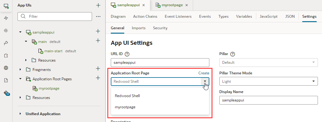 Description of rootpageinsettings1.png follows
