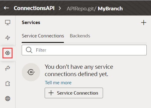 Description of serviceconnec1.png follows