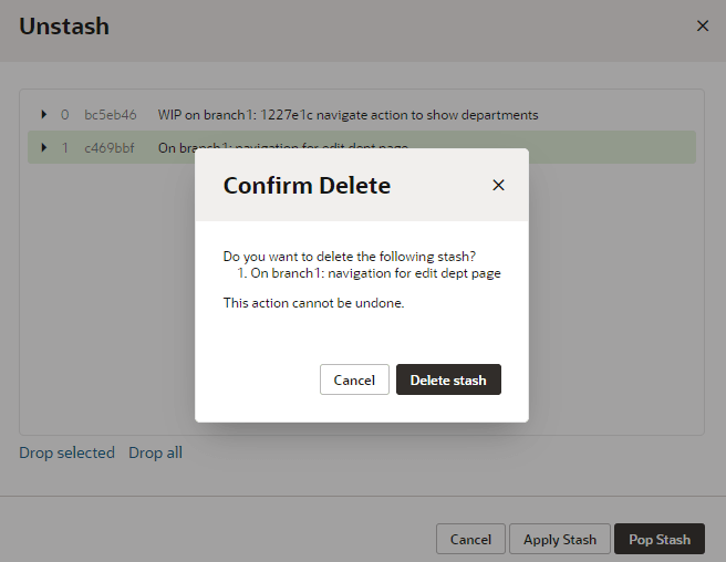 Description of stash-delete1.png follows