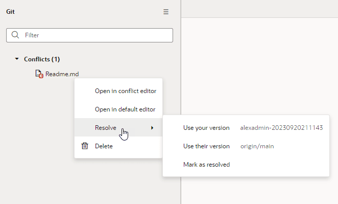 Description of gitpanel-conflict-filecontextmenu-resolve-express.png follows