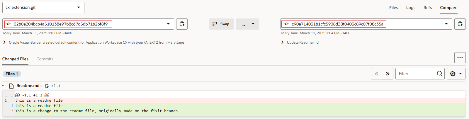 Description of cherrypick_compareview.png follows