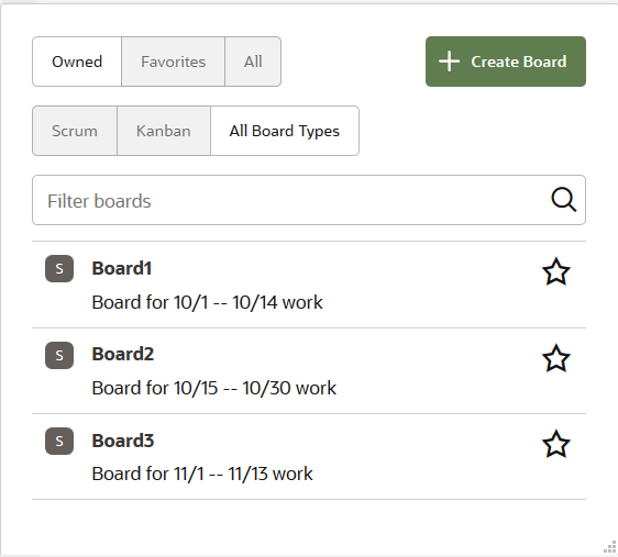 Description of odcs-agile-boardmenu-newboard.png follows