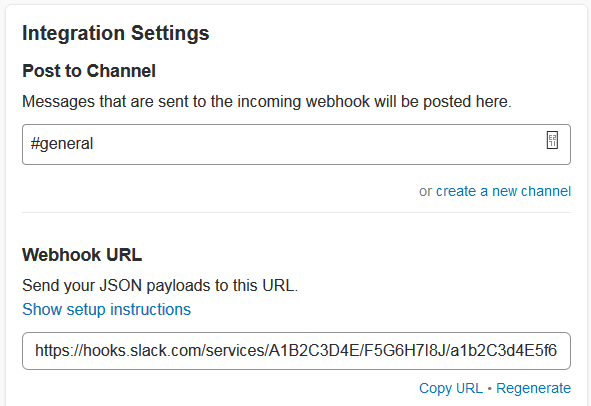 Description of slack-integration-settings.png follows