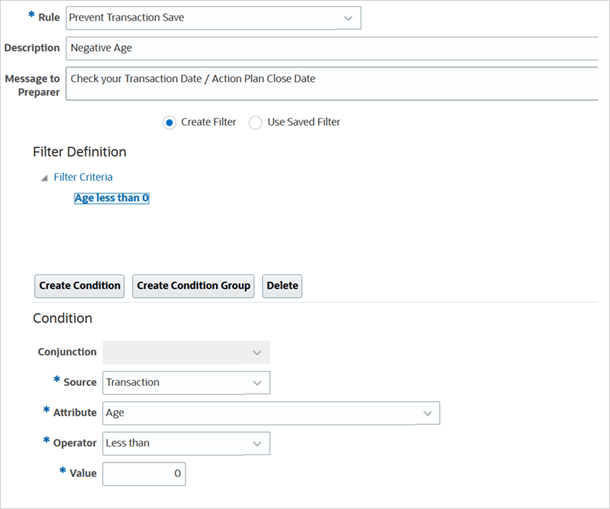 Example - transaction dates