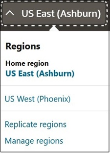 Manage regions