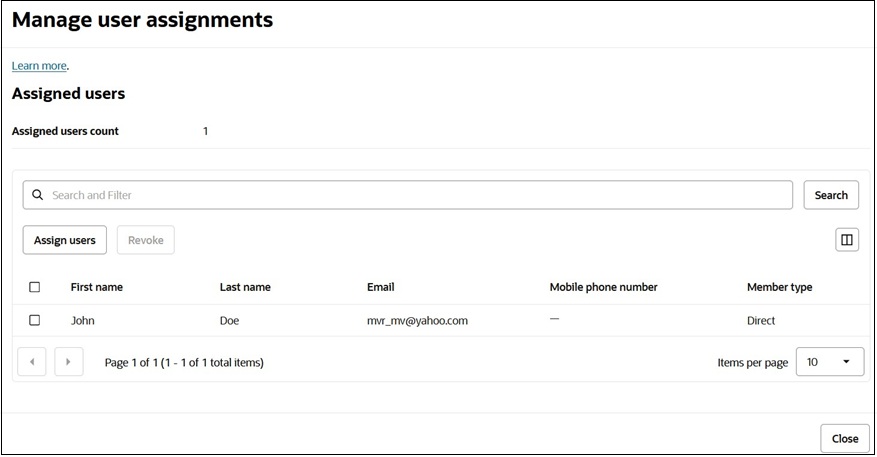 Show available users