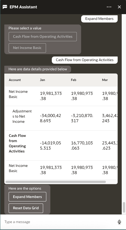 get data intent for expanding members