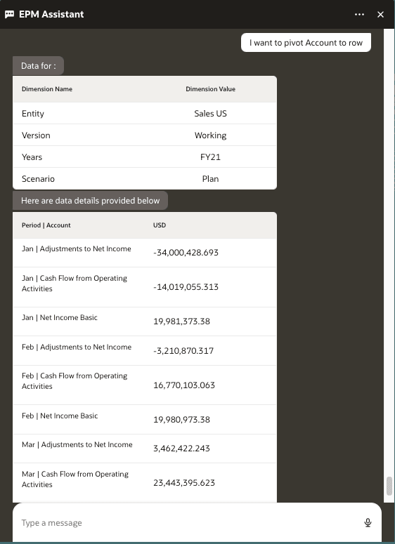 get data intent for chaging a dimension