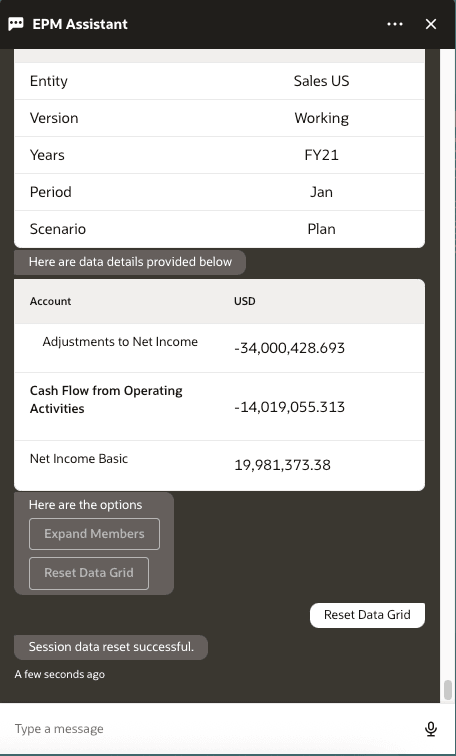 get data intent for resetting a table